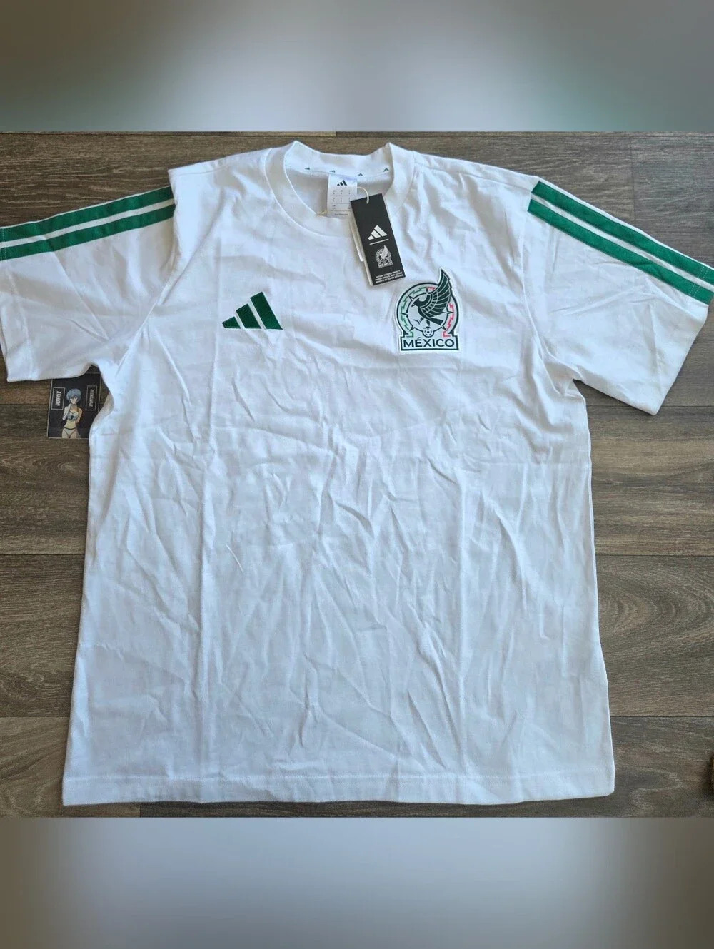 Adidas Mexico Seleccion Team FMF DNA Cotton Futbol T-Shirt Large